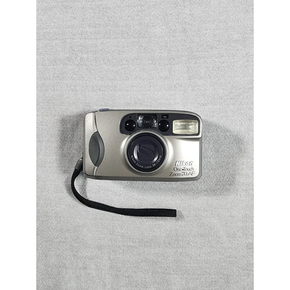 Nikon One Touch Zoom 70 QD 35mm Film Camera Point Shoot WORKS